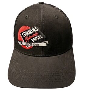 Cummins Dependable Diesel Black Trucker Hat Mens Snapback Mesh Cap NEW